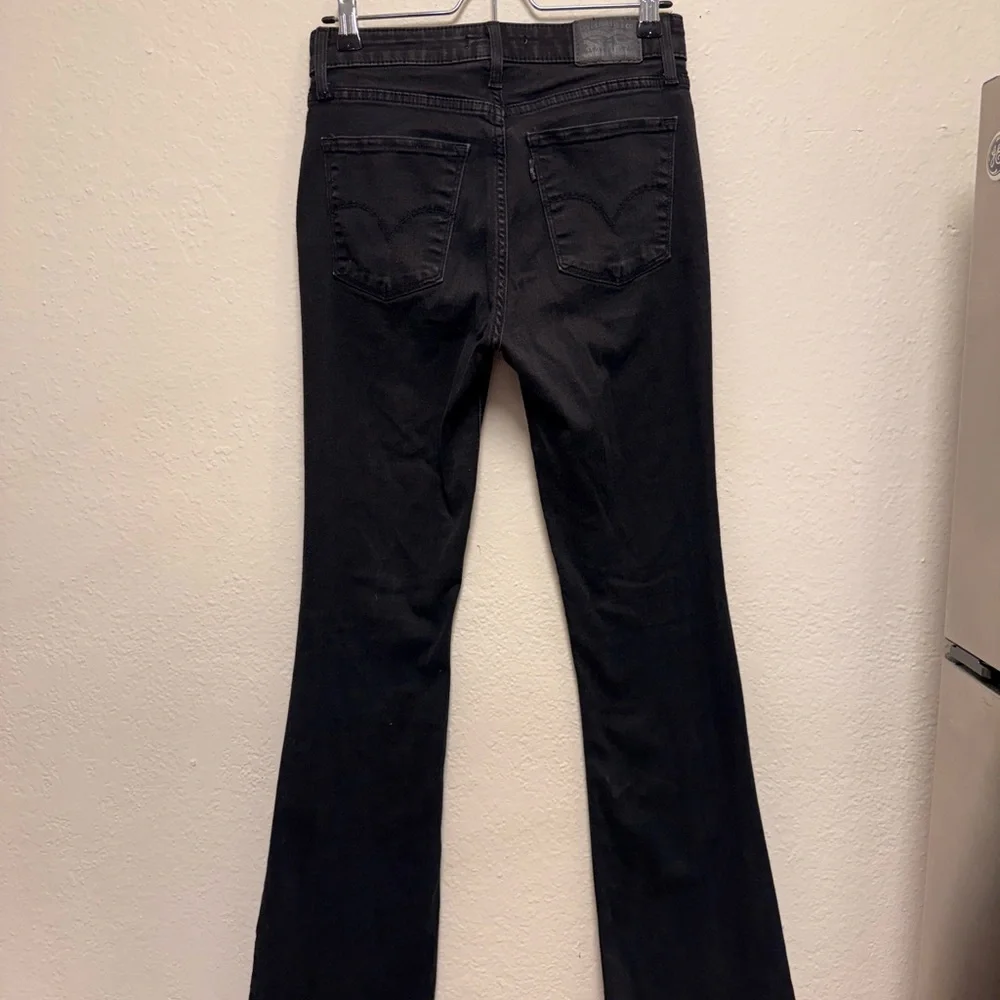 Levi's Black Flare Women's Jeans - Picture 3 of 4